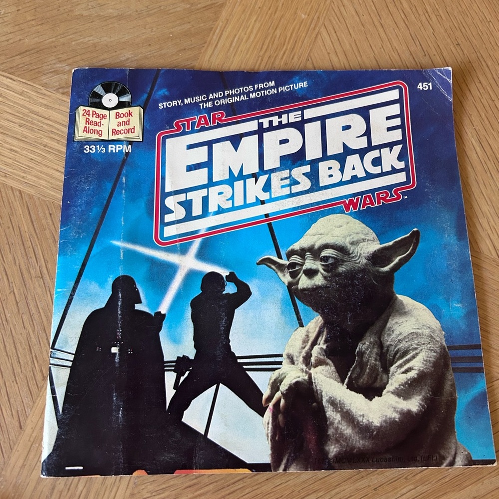 - Vintage 1980 Star Wars The Empire Strikes Back read along book and record